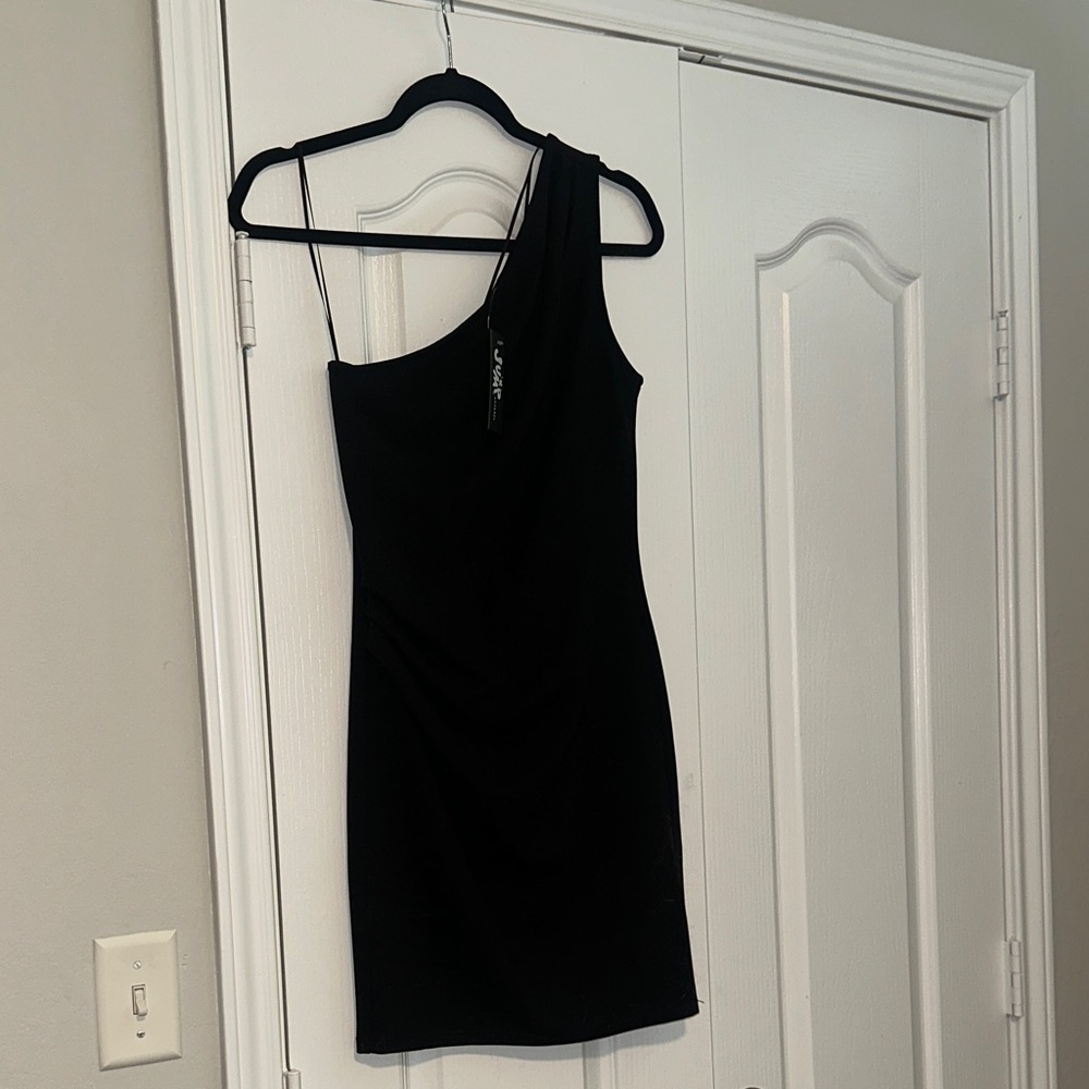Black One-Shoulder Dress